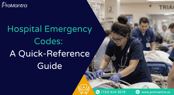 Hospital Emergency Codes chart showing color-coded alerts used by hospital staff