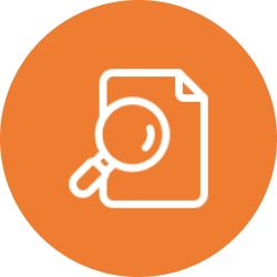 Clinical documentation review and analysis icon