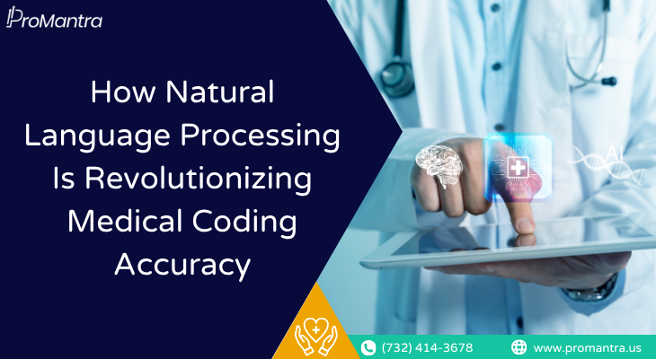 ProMantra banner showing how Natural Language Processing in medical coding is revolutionizing accuracy.