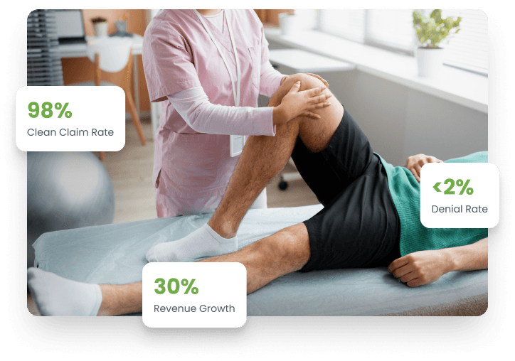 Physical therapy billing services improving clean claims, reducing denials, and supporting revenue growth